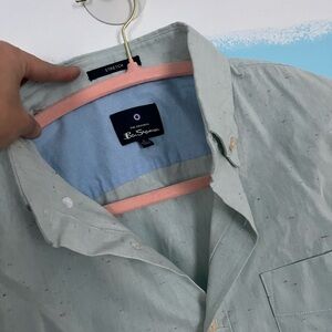 Ben Sherman Speckled Light Blue Shirt NWOT